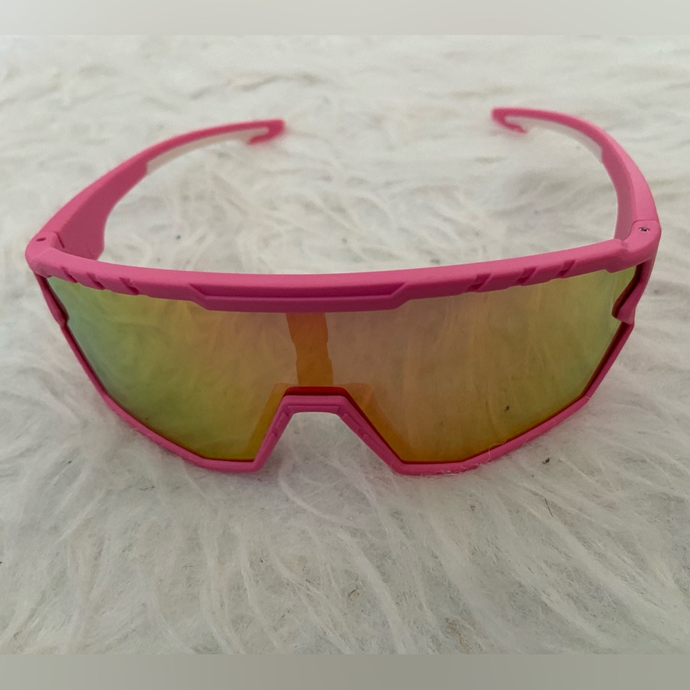 Pink Polarized Sports Sunglasses